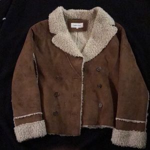 Women’s Calvin Klein brown fur jacket